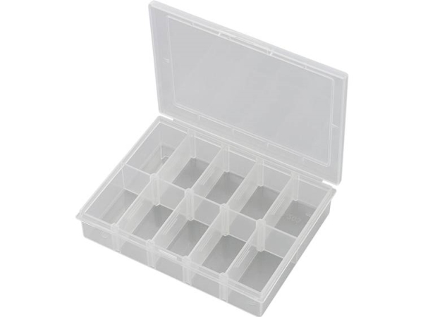 Tru Components Ekb-203 Sortimentskasten (L X B X H) 139 X 95 X 25 Mm Anzahl Der Fächer: 10 Variable Unterteilung 1 St
