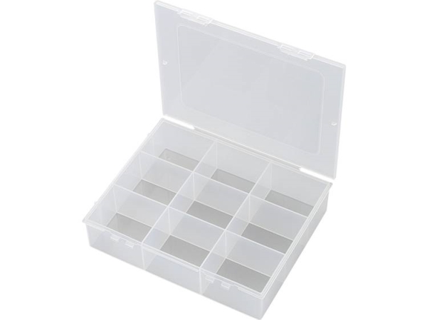 Tru Components E-112-1 Sortimentbox (L X B X H) 190 X 145 X 42 Mm, Anzahl Fächer: 9