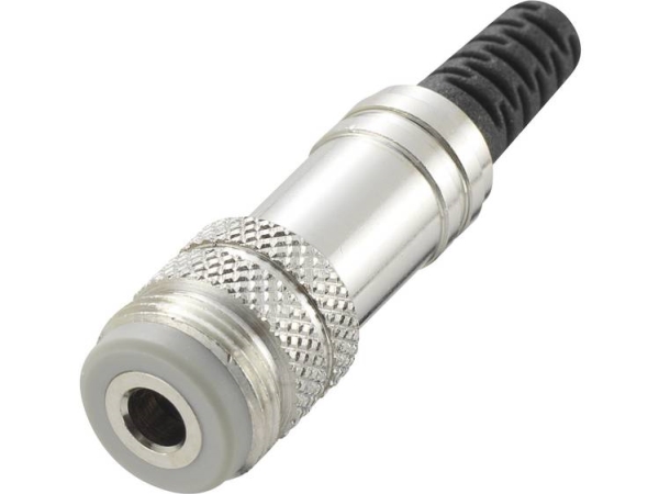 Tru Components 718927 Jack-Stik 3,5 Mm Tilslutning, Lige Poltal: 4 Stereo Sølv 1 Stk