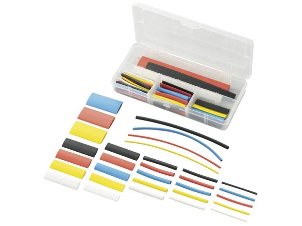 Tru Components 1566623 Krympeslangesortiment Krympningshastighed:2:1 77 Teile