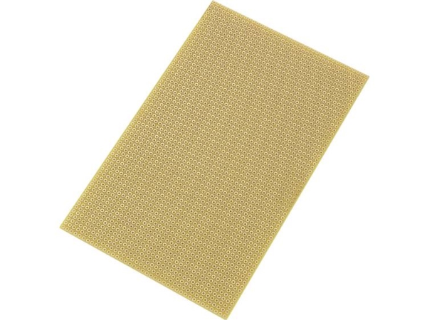 Tru Components Su527777 Europrintplade Epoxyd (L X B) 160 Mm X 100 Mm 35 Μm Rastermål 2.54 Mm Indhold 1 Stk