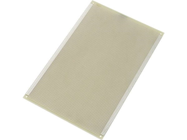 Tru Components Supcb002 Europrintplade Fortindet Epoxyd (L X B) 267 Mm X 170 Mm Rastermål 2.54 Mm Indhold 1 Stk
