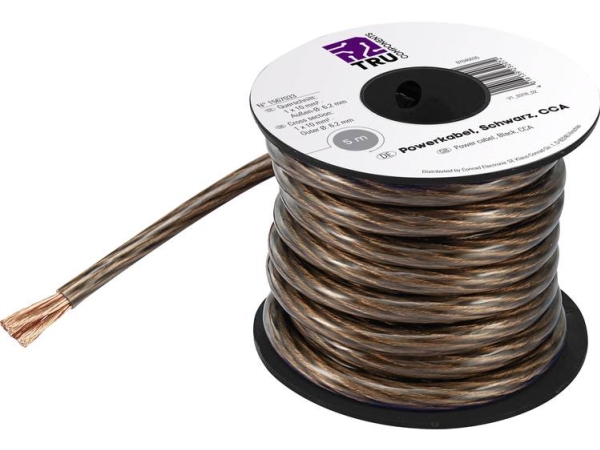 Tru Components Erdungskabel 1 X 25 Mm² Schwarz 5 M