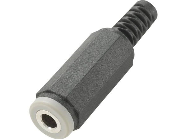 Tru Components 718477 Jack-Stik 3,5 Mm Tilslutning, Lige Poltal: 4 Stereo Sort 1 Stk