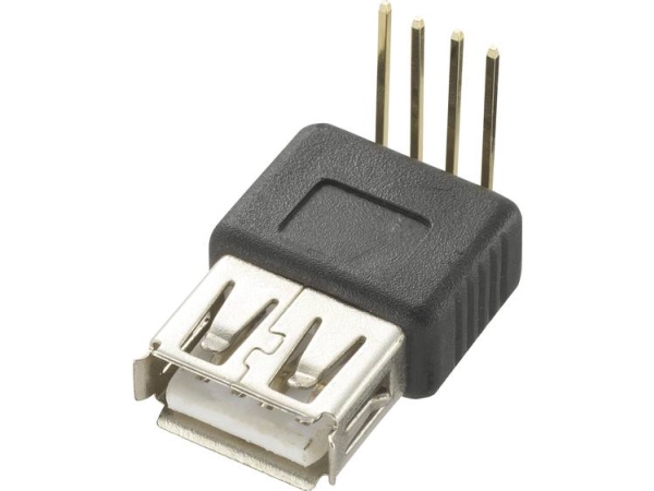 Usb-Stecker Leiterplattenmontage Stecker, Gewinkelt Typ A 90° Usb-Stecker (Typ A, 90° 774932 Tru Components Inhalt: 1 Stück