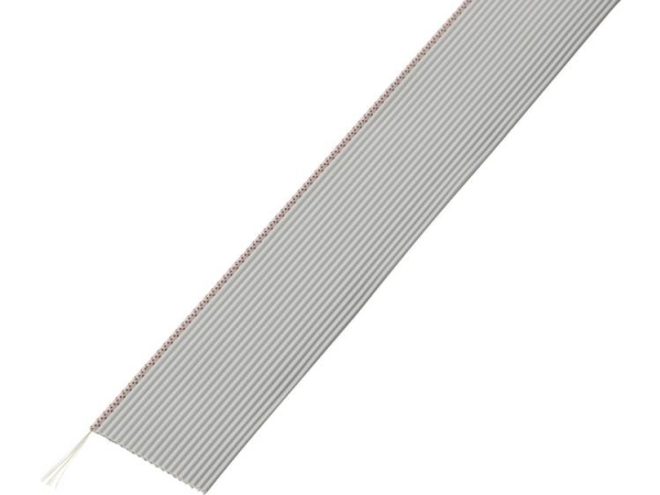 Tru Components 1567187 Fladkabler Rastermål: 1,27 Mm 20 X 0,035 Mm² Grå 30,5 M