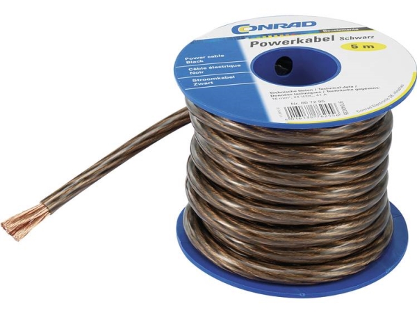 Tru Components Erdungskabel 1 X 4 Mm² Schwarz, 5 M