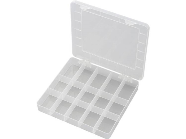 Tru Components Pp15-01 Sortimentsbox (L X B X H) 200 X 175 X 26 Mm Anzahl Fächer: 15
