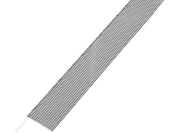 Tru Components 1570254 Fladkabler Rastermål: 1,27 Mm 16 X 0,035 Mm² Grå 30,5 M