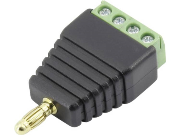 Tru Components 93013C1125 Laborstecker, Gerade Stift-Durchmesser: 4 Mm, Schwarz 1 Stk