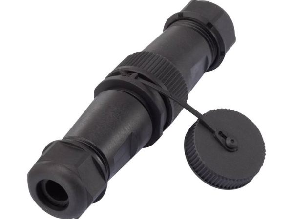Tru Components 1094581 Rundstik Adapter Stik, Lige, Tilslutning, Lige Samlet Poltal: 4 1 Stk