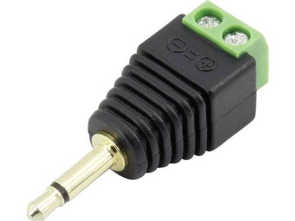 Tru Components 1386611 Jack-Stecker 3,5 Mm Stecker, Gerade Polzahl: 2 Mono Schwarz 1 Stk