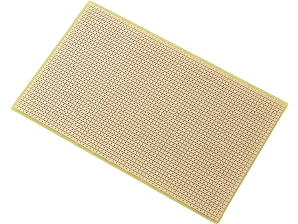 Tru Components Su527427 Europrintplade Epoxyd (L X B) 160 Mm X 100 Mm 35 Μm Rastermål 2.54 Mm Indhold 1 Stk
