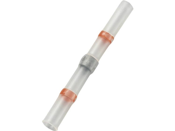 Tru Components 736410 Crimpkonnektor Med Krympeslange 0.304 Mm² 0.705 Mm² Helisoleret Rød 30 Stk
