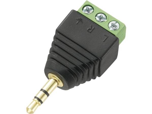 Tru Components Jack-Stik 3,5 Mm Stik, Lige Poltal: 3 Stereo Sort 1 Stk