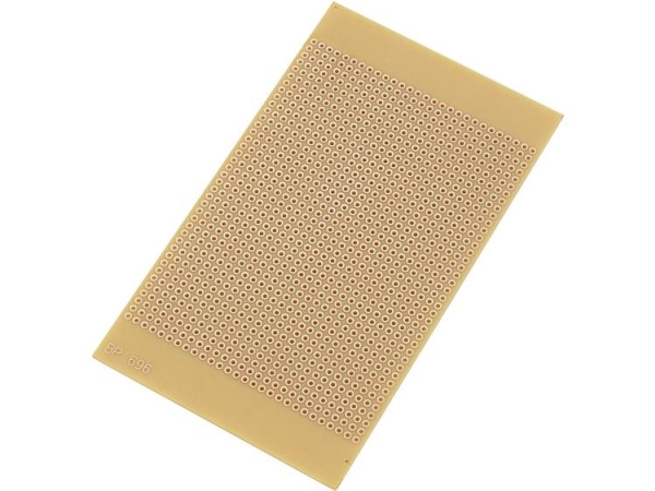 Tru Components Su527696 Leiterplatte Für Experimente Hartpapier (L X B) 12,5 Cm X 7,3 Cm 35 Μm Rastermaß 2,54 Mm 1 Stk.