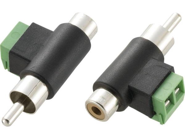 Tru Components Cinch-Adapter Cinch-Stecker - Cinch-Buchse, Schrauben 1 St
