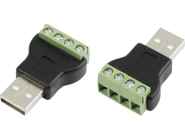 Usb-Stecker Mit Schraubanschluss Stecker, Gerade Lt-Usb4m Usb-Stecker Typ A 1572336 Tru Components Inhalt: 1 Stück