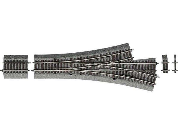 H0 Rocoline (Mit Schotter) 42543 Dreiwege Weiche 287,5 Mm 1 Stück