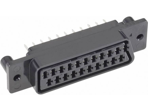 Tru Components 1578891 Scart-Stecker Stecker, Bündig Vertikal Schwarz 1 St