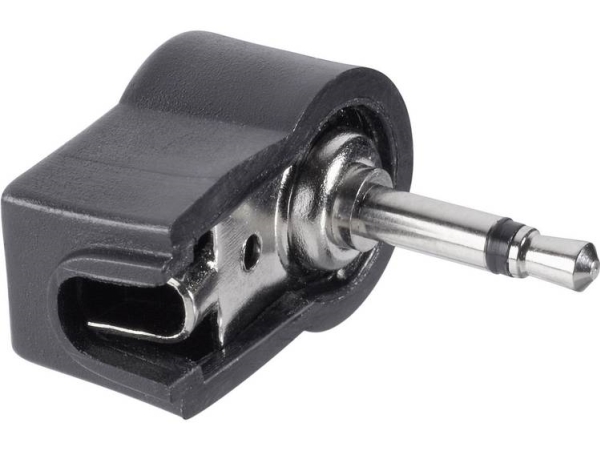 Tru Components 1578952 2,5 Mm Klinkenstecker, Gewinkelt, Polzahl: 2 Mono, Schwarz, 1 Stk