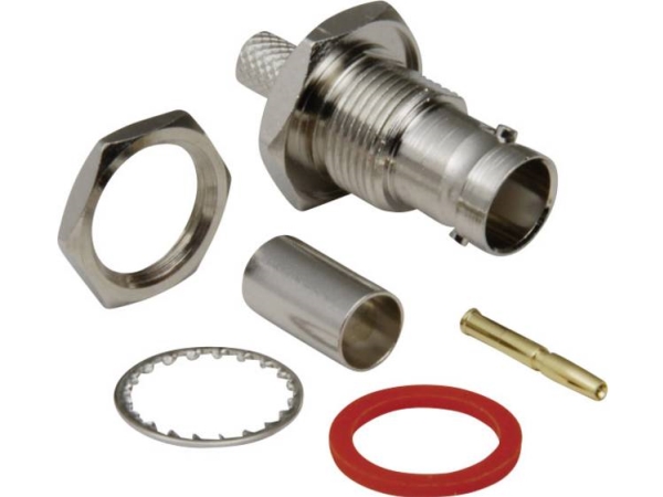 Tru Components 1579267 Bnc-Stecker Stecker, Bündig Vertikal 75 Ω 1 St