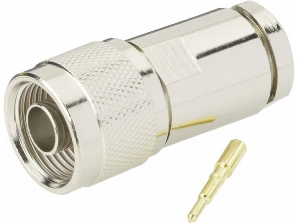 Tru Components 1579384 N-Stecker Verbindungsstecker, Gerade (1 Stk)