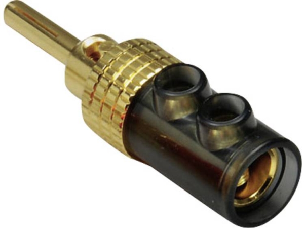 Tru Components Bananenstecker Stift, Gerade Stiftdurchmesser 4 Mm Schwarz 1 Stk