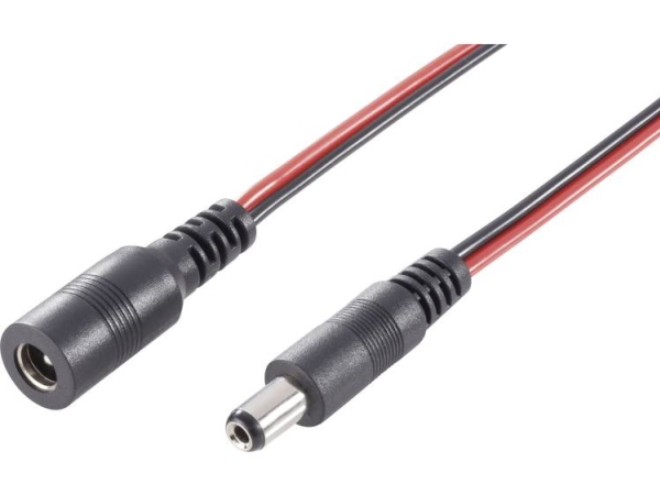 Tru Components Niederspannungsverlängerungskabel - 5,5 Mm 2,5 Mm 5,5 Mm 2,5 Mm 2,5 Mm 1 Stück