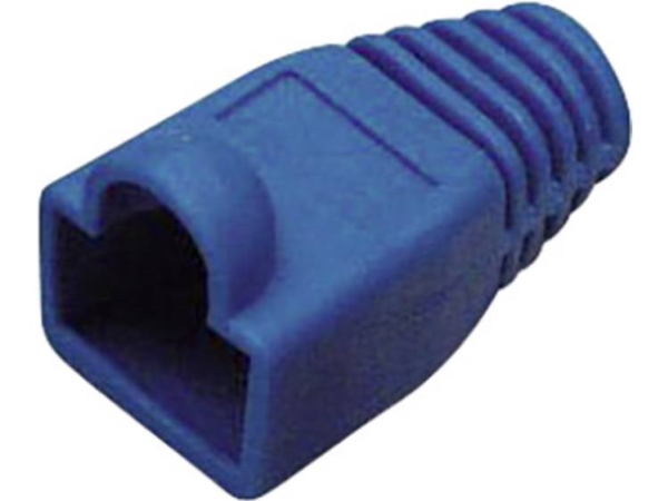 Tru Components Rj45-Steckverbinder Cat 6A Mit Knickschutz 1582539 Knickschutzmanschette Blau, 1 Stk