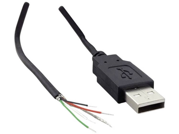Usb A-Stik 2.0 Med Åben Kabelende Usb A Stik 2.0 1582621 Tru Components Indhold: 1 Stk