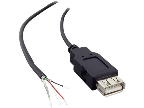 Usb A-Connector 2.0 Mit Offenem Kabelende Usb A-Connector 2.0 1582675 Tru Components Inhalt: 1 Stück