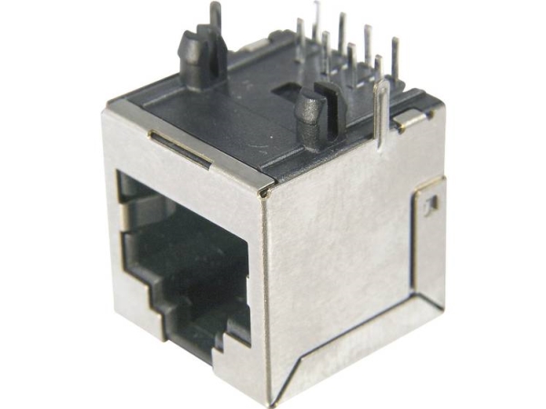 Tru Components Tc-Amj-188-00101-Cat6-203 Modulær Bøsning, Rj45, Cat 6 1586533 Tilslutning, Indbygning Vandret Pol-Tal (Rj) 8P8c 1 Stk