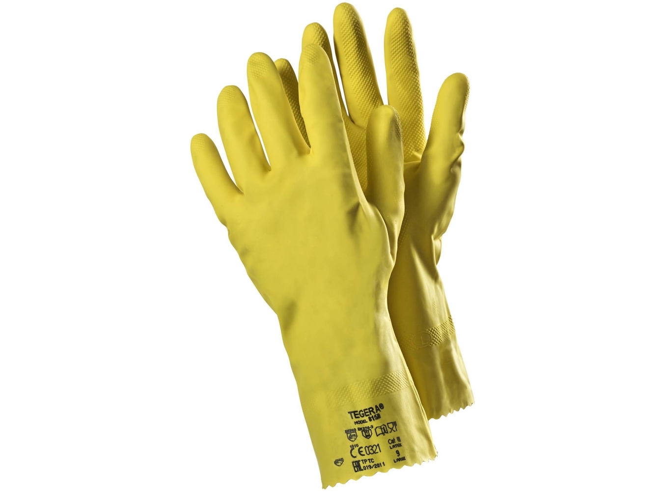 Ejendals Tegera 8150, Engangshandsker, Gul, Voksen, Voksen, Unisex, Latex