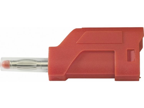 Tru Components Tc-R8-104 R Lamelstik Stik, Lige Stift-Durchmesser: 4 Mm Rød 1 Stk
