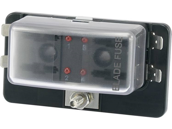 Tru Components Tc-R3-76-01-3L104 Sicherungshalter Mit Statusanzeige, Passend Für Standard-Flachsicherung 30 A 32 V/Dc