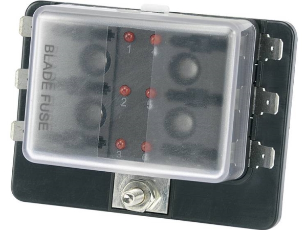 Tru Components Tc-R3-76-01-3L106 Sicherungshalter Mit Statusanzeige Passend Für Standard-Flachsicherung 30 A 32 V/Dc 1 St.