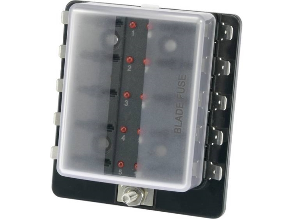 Tru Components Tc-R3-76-01-3L110 Sicherungshalter Mit Statusanzeige Für Standard-Flachsicherung 30 A 32 V/Dc 1 Stk