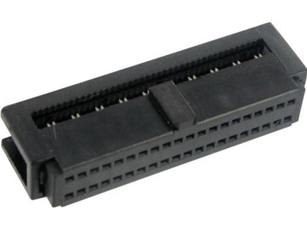 Tru Components 1589660 Pole-Stikforbindelse Med Trækaflastning Rastermål: 1.27 Mm Samlet Antal Poler: 50 Antal Rækker: 2 1 Stk