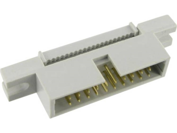 Tru Components 1589798 Pole-Stikforbindelse Med Fastgøringsflange Rastermål: 2.54 Mm Samlet Antal Poler: 26 Antal Rækker: 2 1 Stk