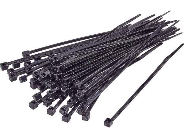 Tru Components 1592866 Tc-Cv300sbk203 Kabelbinder 300 Mm 4,80 Mm Schwarz Uv-Stabilisiert 100 Stück