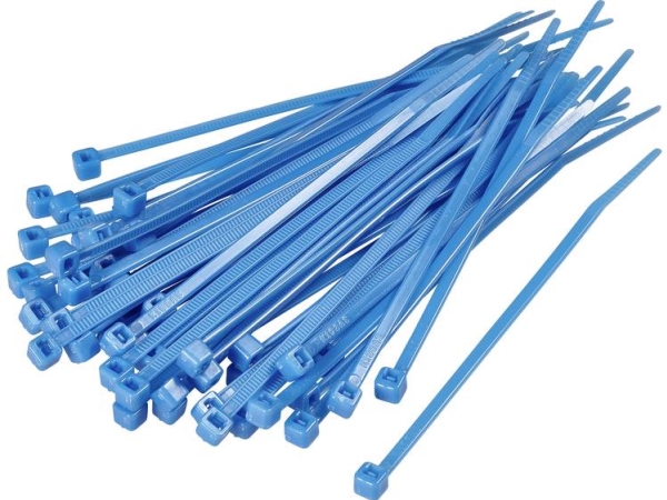 Tru Components 1592873 Tc-Cv300s203 Kabelbinder 300 Mm 4.80 Mm Blå 100 Stk