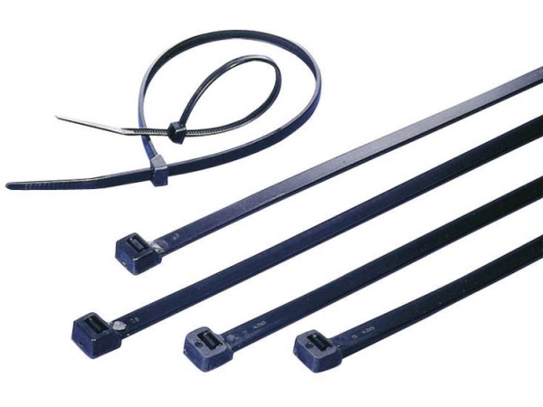 Tru Components 1592896 Kabelbinder 300 Mm 4.80 Mm Schwarz Uv-Stabilisiert 100 Stk