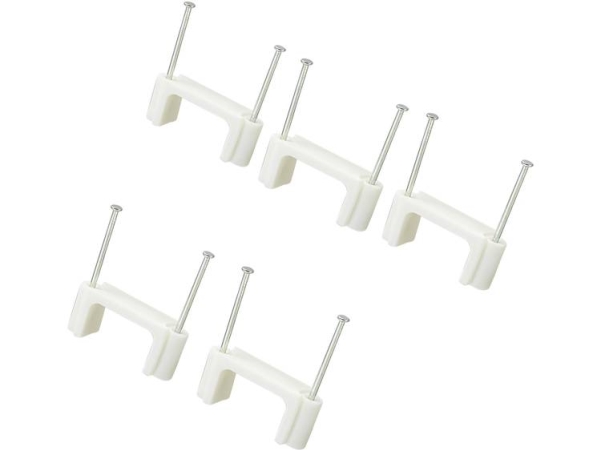 Tru Components Tc-Dnf24203 Nagelclips 1593095, Bundbereich 24 Mm (Max), Zweiflügelig, Weiß, 100 Stk.
