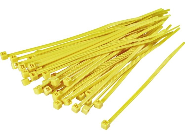 Tru Components 1593705 Tc-Cv300s203 Kabelbinder 300 Mm 4,80 Mm Gelb 100 Stück