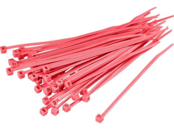 Tru Components 1593706 Tc-Cv300s203 Kabelbinder 300 Mm 4.80 Mm Rød 100 Stk