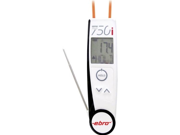 Ebro Tlc 750I Infrarødt Termometer Og Indstikstermometer (Haccp) Optik (Termometer) 2:1 -50 - +250 °C Overholder Haccp (Fødevaresikkerhed), Kontaktmå