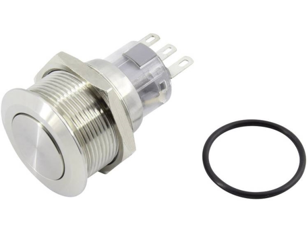 Tru Components Tc-Gq22-A-11Z/S203 Druckschalter 250 V 3 A 1 X Off/On Klikkende Ip65 1 Stk