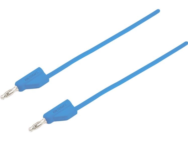Voltcraft Messleitung [Stecker 4 Mm - Stecker 4 Mm] 2 M Blau Msb-300 (Msb-300-2-Bl)