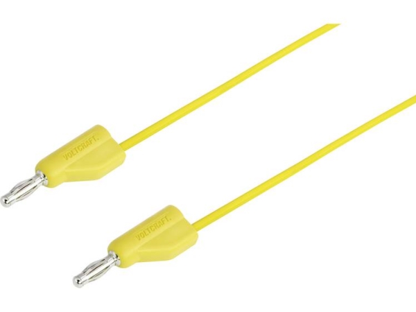 Voltcraft Messleitung [Stecker 4 Mm - Stecker 4 Mm] 1 M Gelb Msb-300 (Msb-300-1-Gb)
